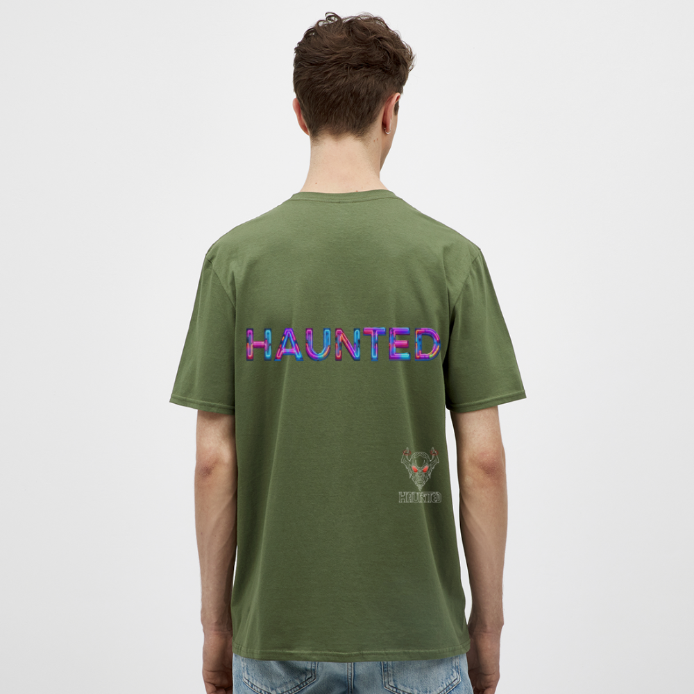 Men T-Shirt Neon Pulse Energy - Militärgrün