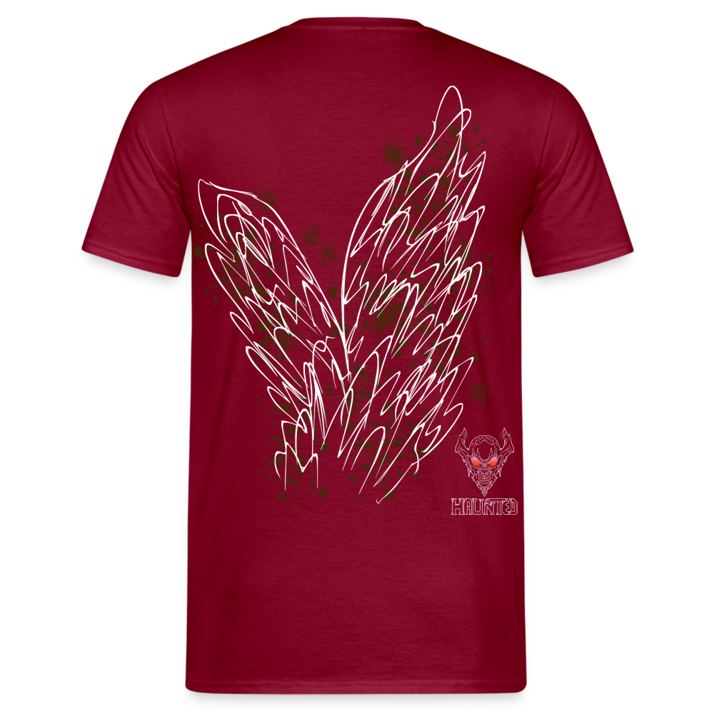 Men T-Shirt Brown Wings - Ziegelrot