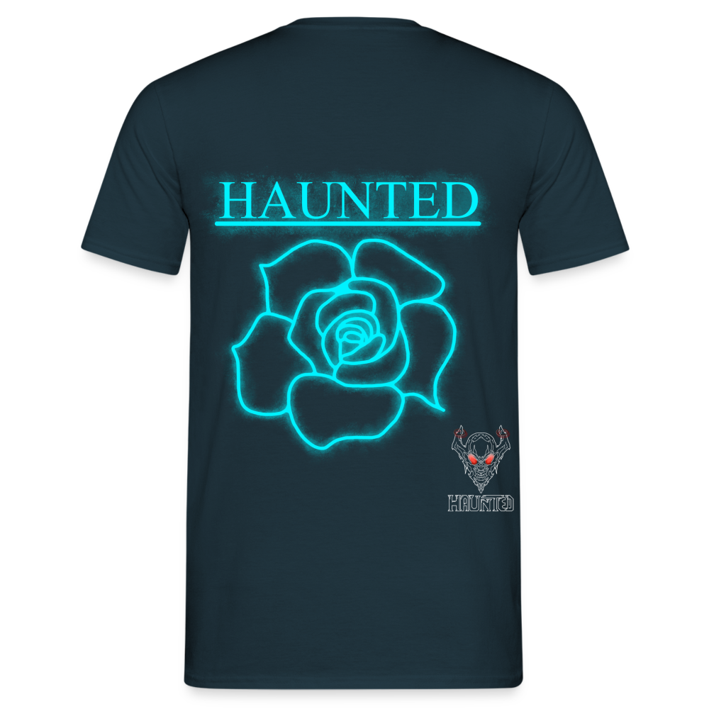 Men T-Shirt Original Neon Rose - Navy
