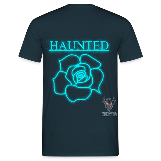 Men T-Shirt Original Neon Rose - Navy