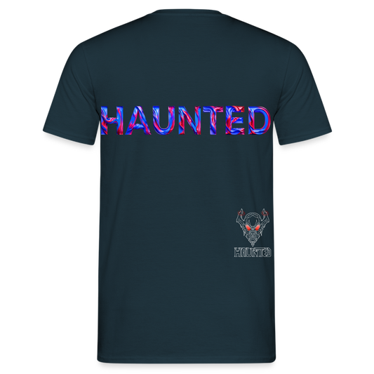 Men T-Shirt Cosmic Flame Surge - Navy