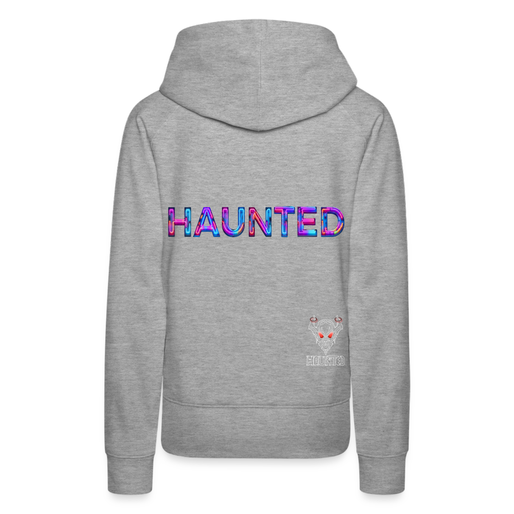 Women Hoodie Neon Pulse Energy - Grau meliert