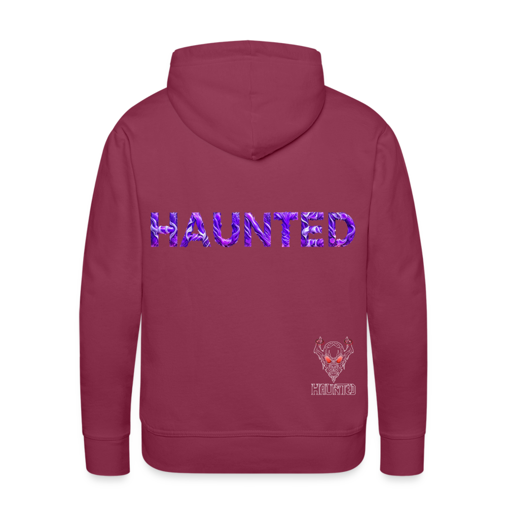Men Hoodie Violet Whispers Essence - Bordeaux