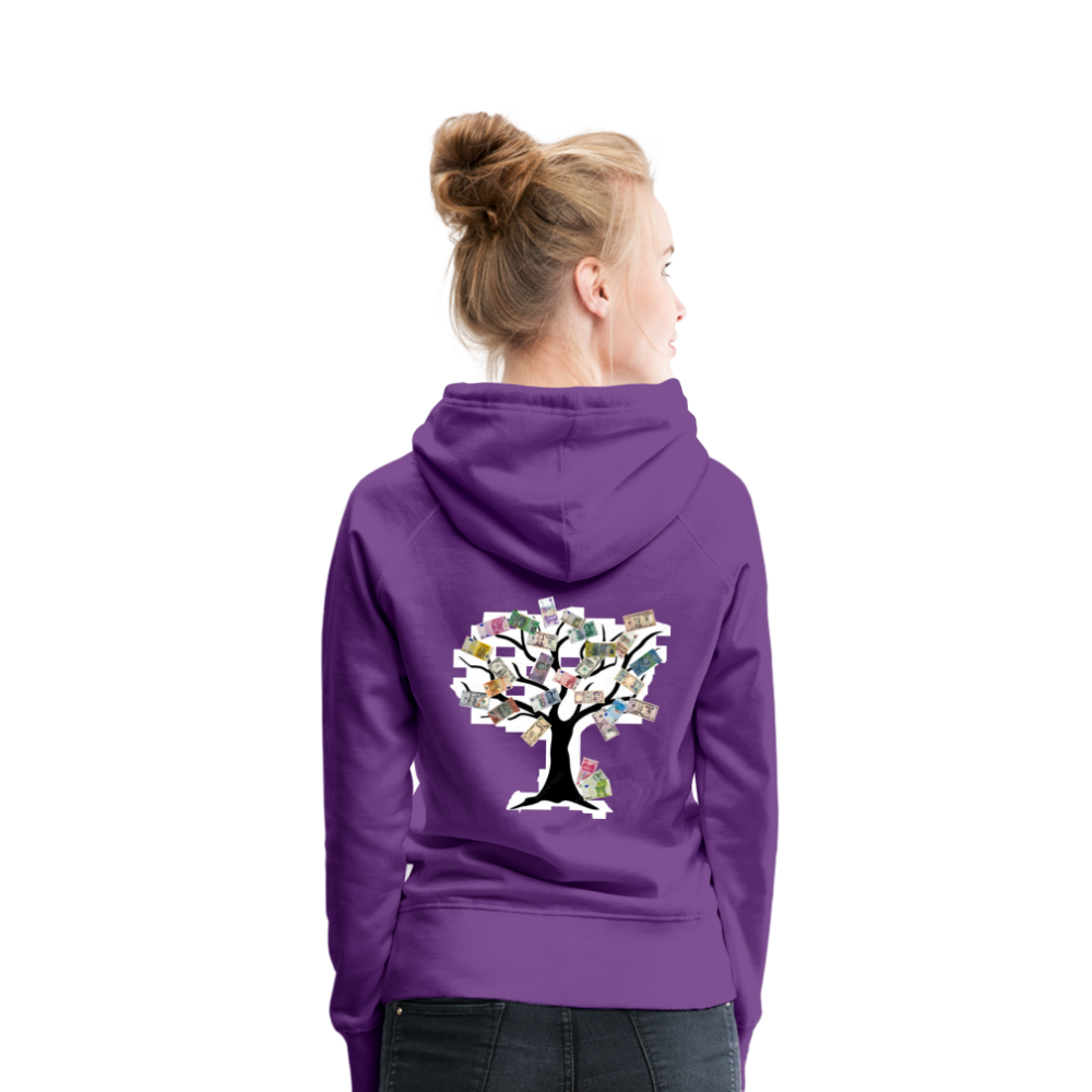 Women Hoodie Money Tree - Purple