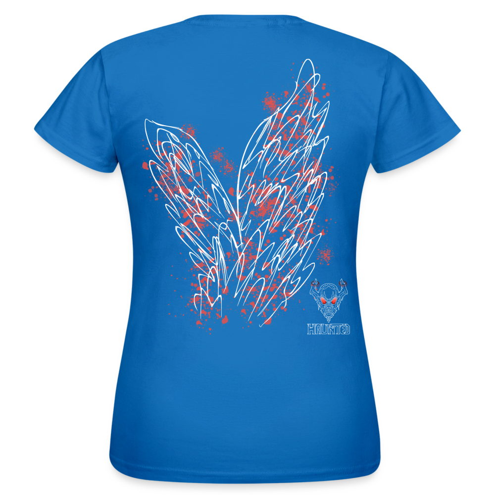 Women T-Shirt Light Red Wings - Royalblau
