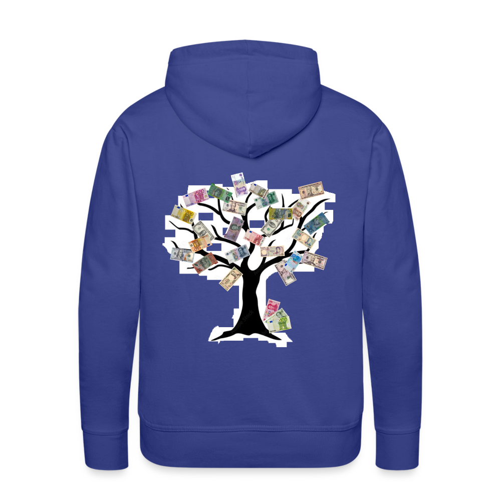Men Hoodie Money Tree - Königsblau