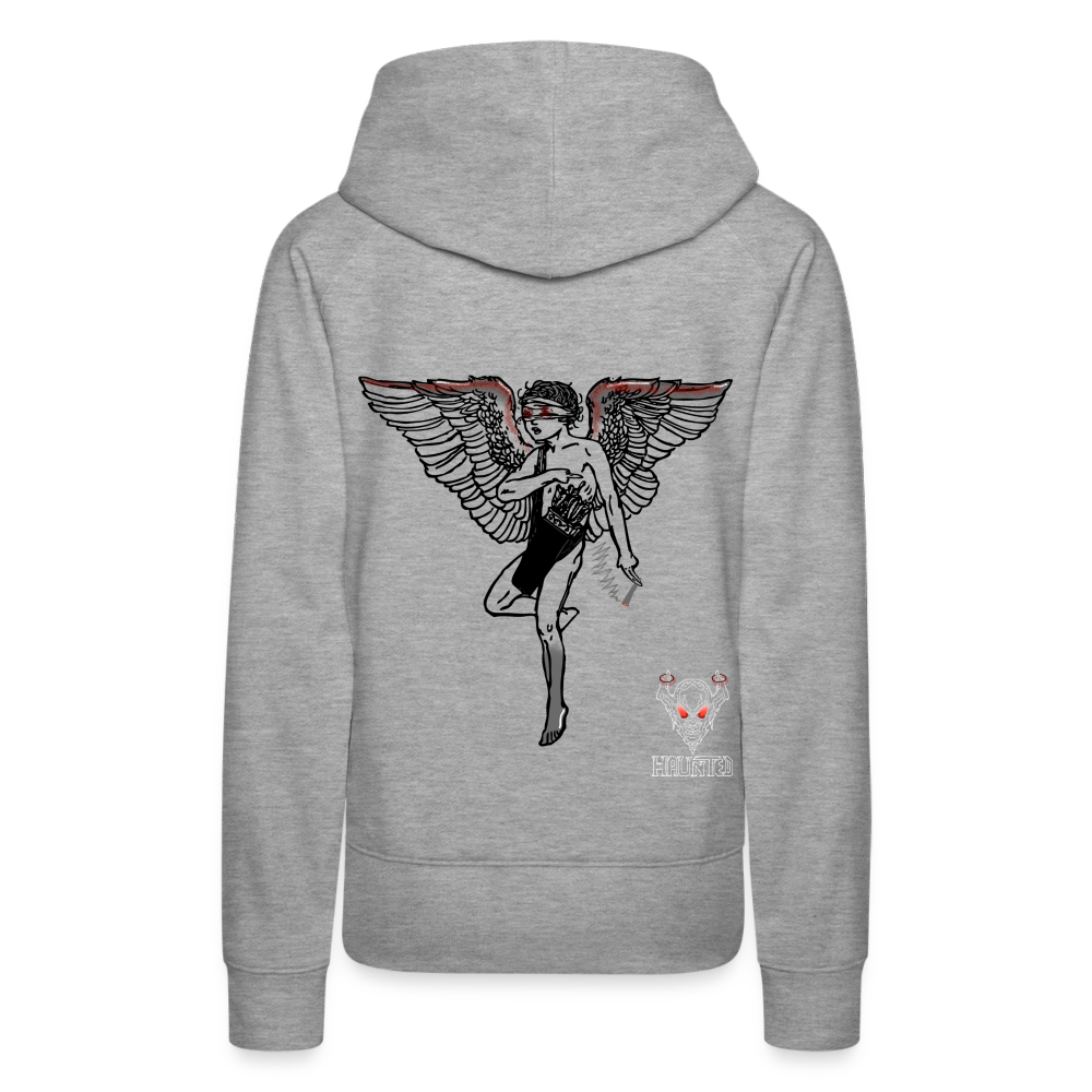 Woman Hoodie There Is No Heaven bloody - Grau meliert