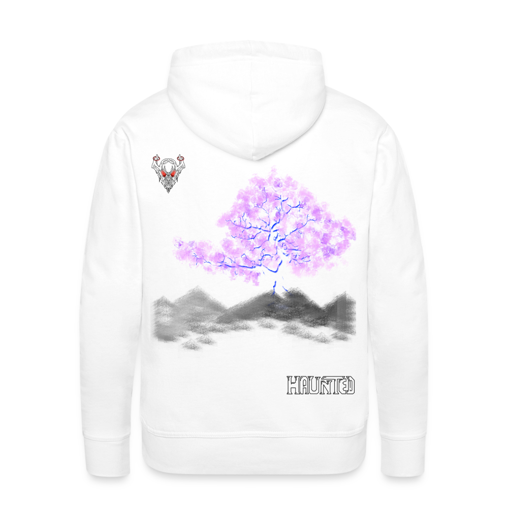 Man Hoodie Cherry Blossom - Weiß