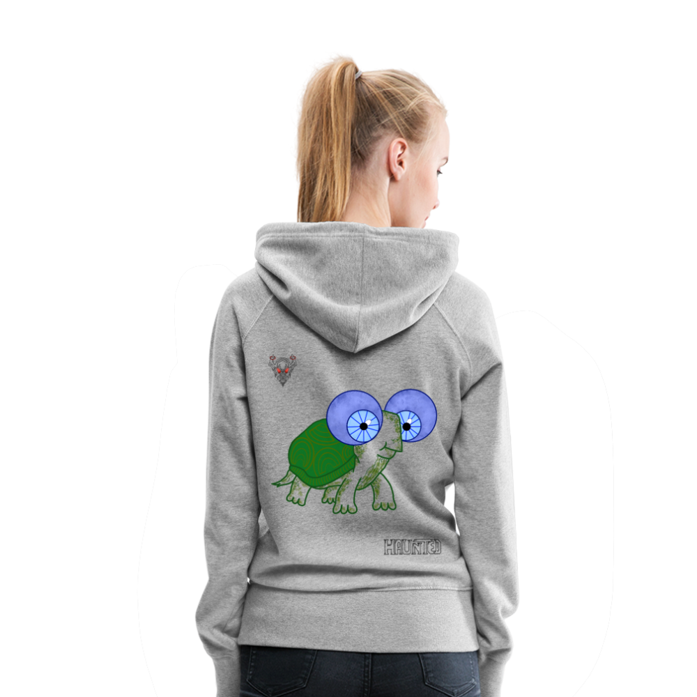 Woman Hoodie Turtle - Grau meliert