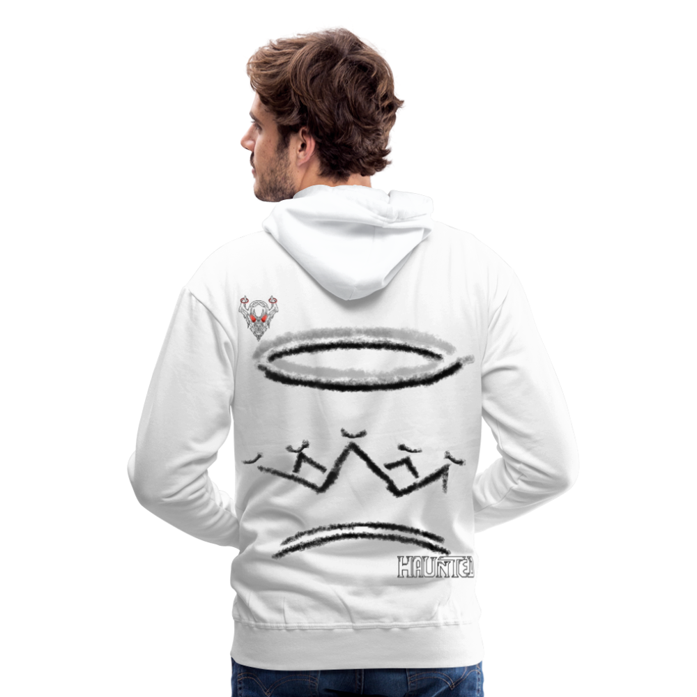 Man Hoodie Cown and Ring Dark - Weiß