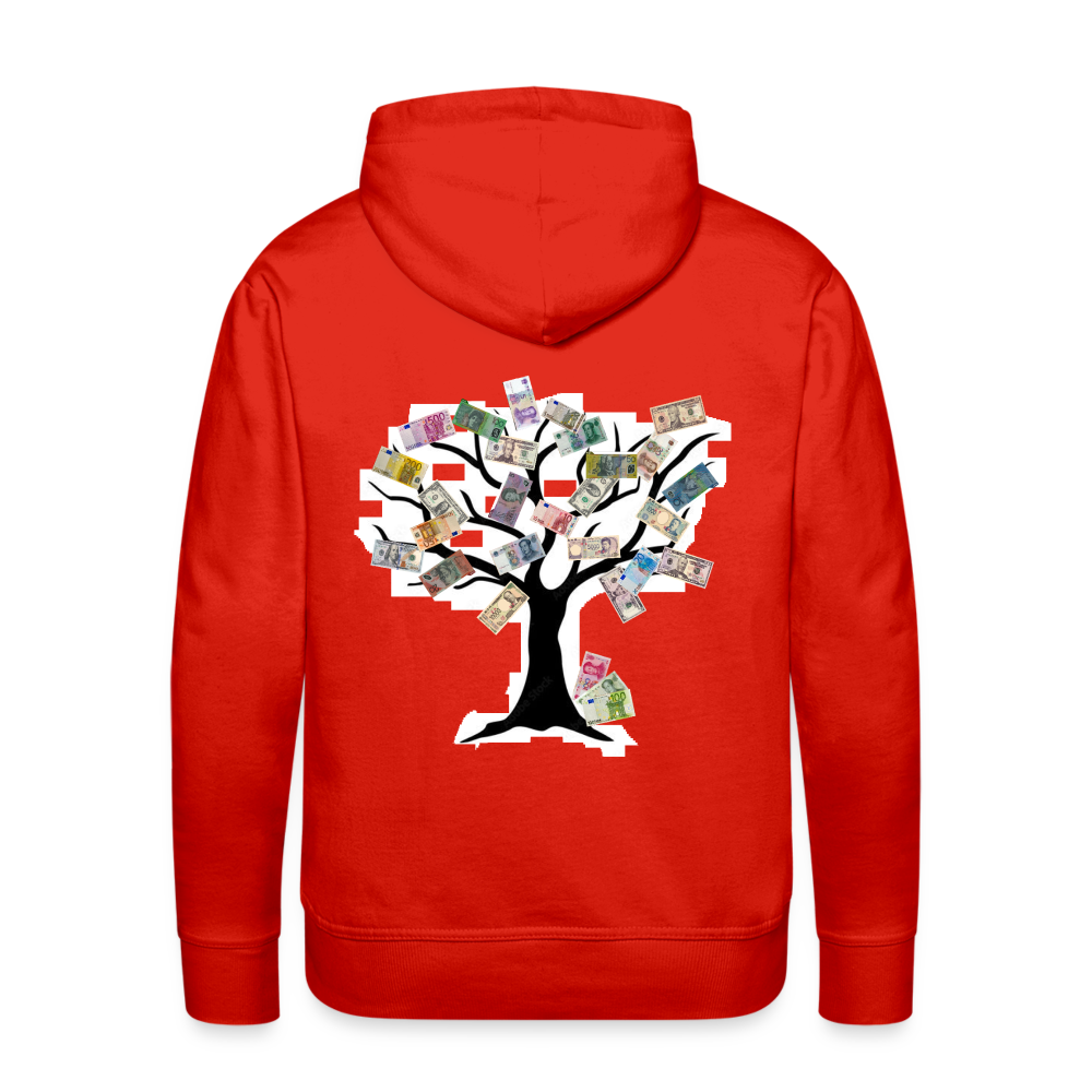 Men Hoodie Money Tree - Rot