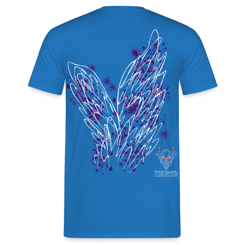 Men T-Shirt Purple Wings - Royalblau