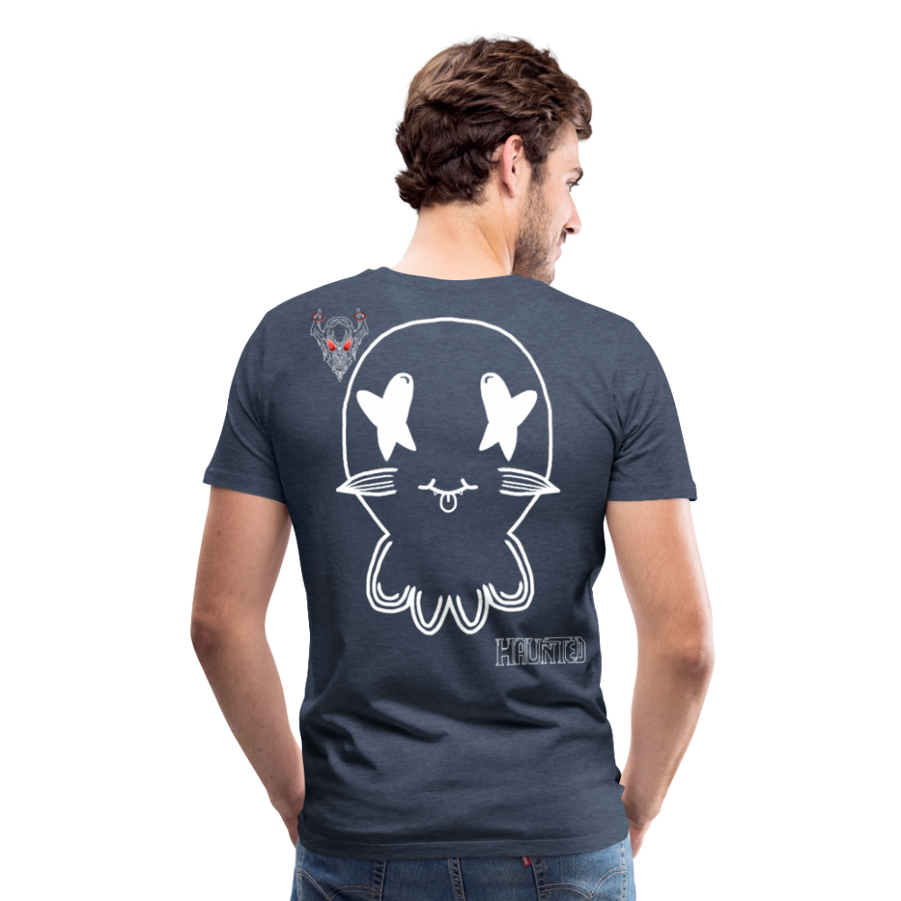 Man T-Shirt Ghost No Doodle Light - Blau meliert
