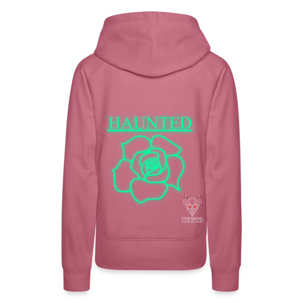 Women Hoodie Turquoise Neon Rose - Malve