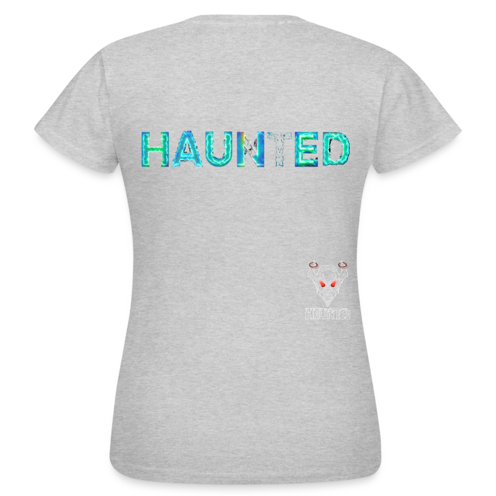 Women T-Shirt Neon Surge Aura - Grau meliert