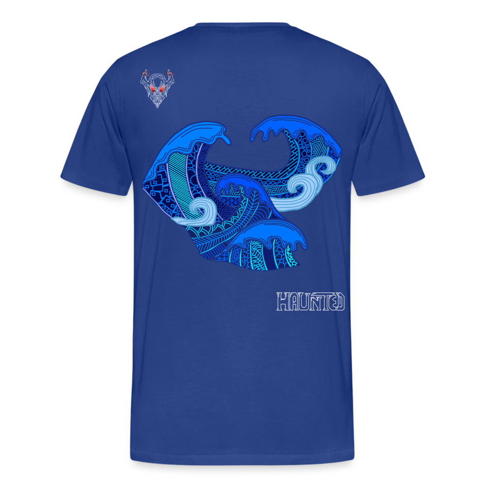 Man T-Shirt Waves Light - Königsblau