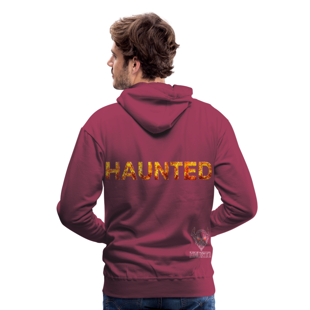 Men Hoodie Amber Flame Essence - Bordeaux