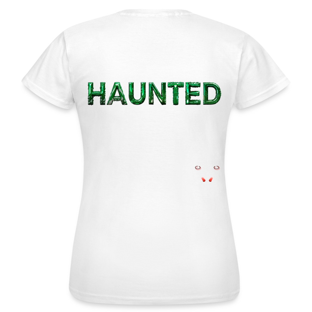 Women T-Shirt Mystic Emerald Dew - Weiß
