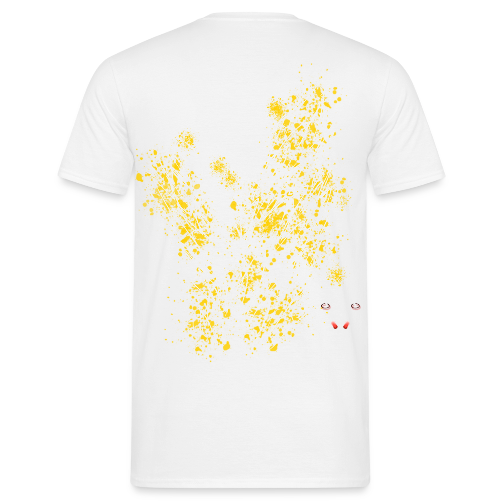 Men T-Shirt Yellow Wings - Weiß