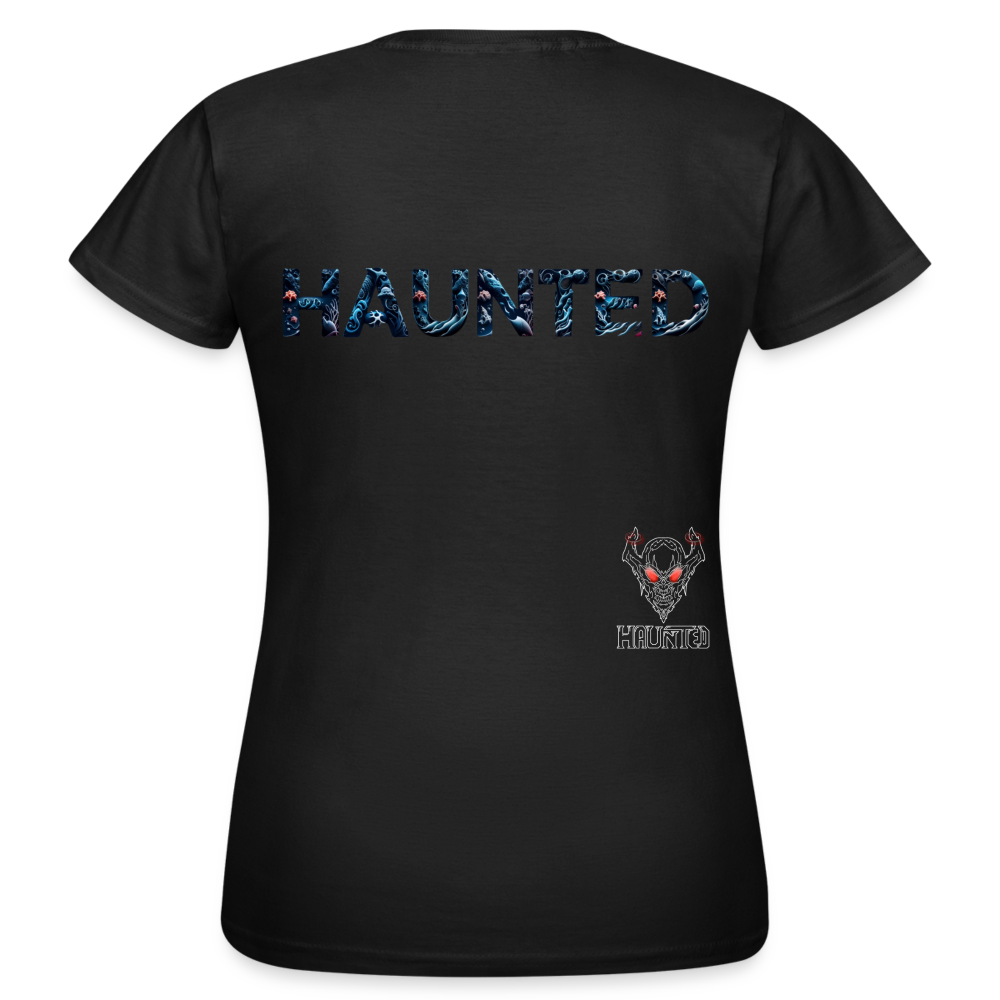 Women T-Shirt Abyssal Coral Glow - Schwarz