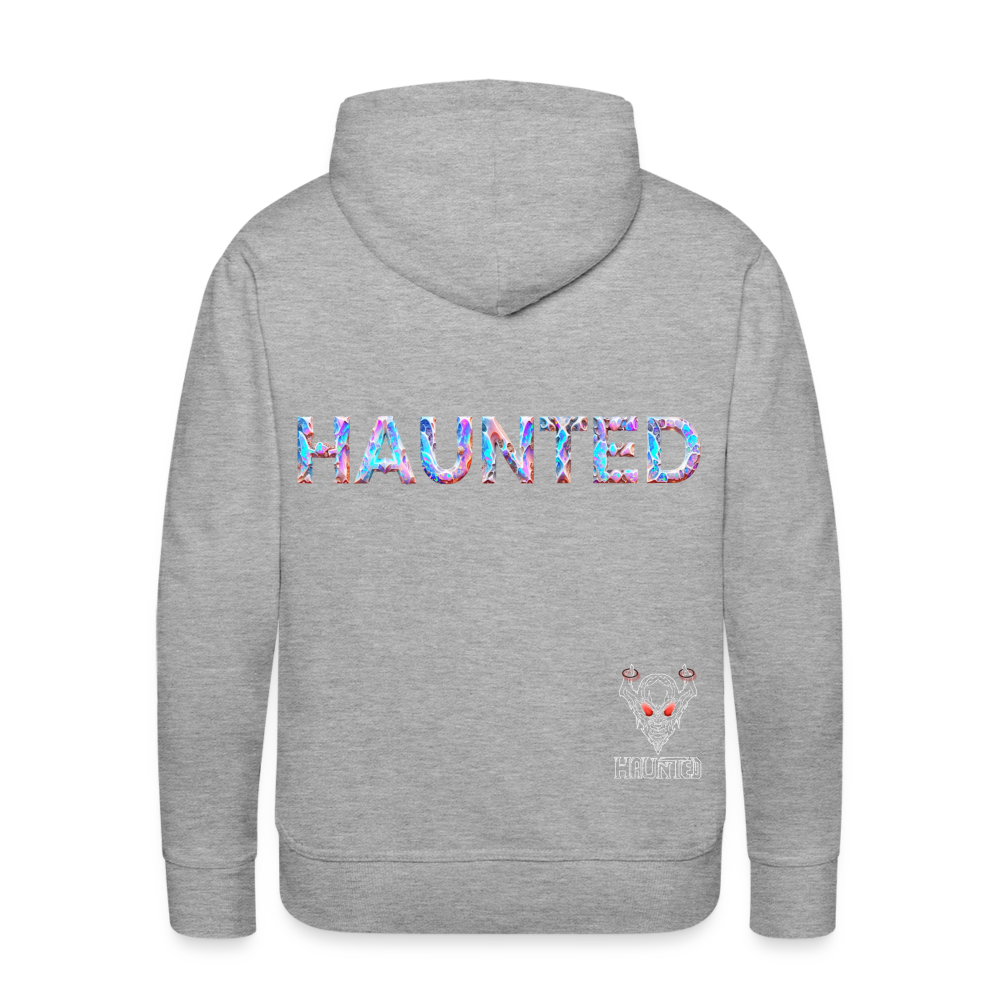 Men Hoodie Opal Aura Mist - Grau meliert