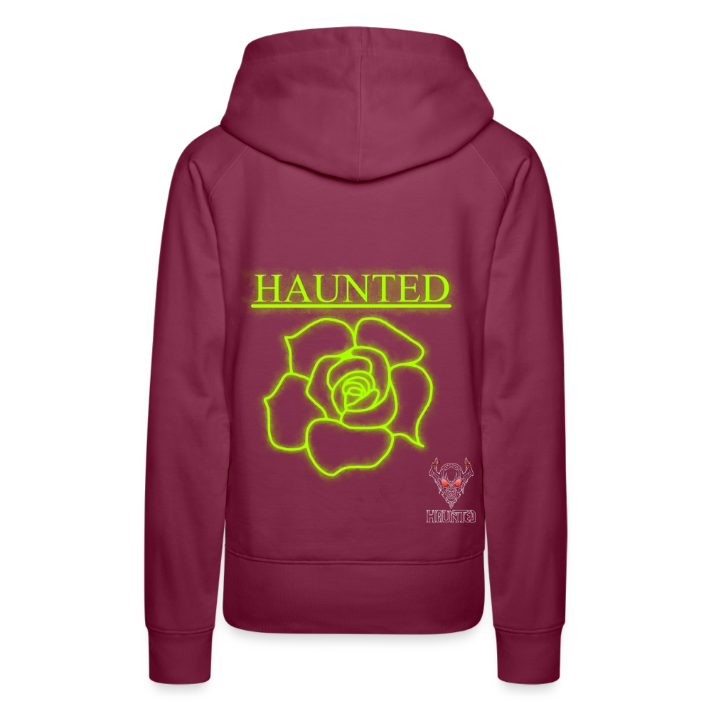 Women Hoodie Poison Neon Rose - Bordeaux