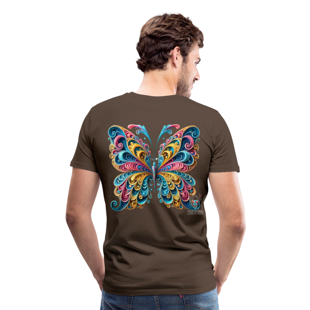 Men T-Shirt Whimsical Butterfly Harmony - Edelbraun