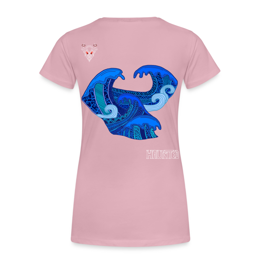 Woman T-Shirt Waves Light - Hellrosa