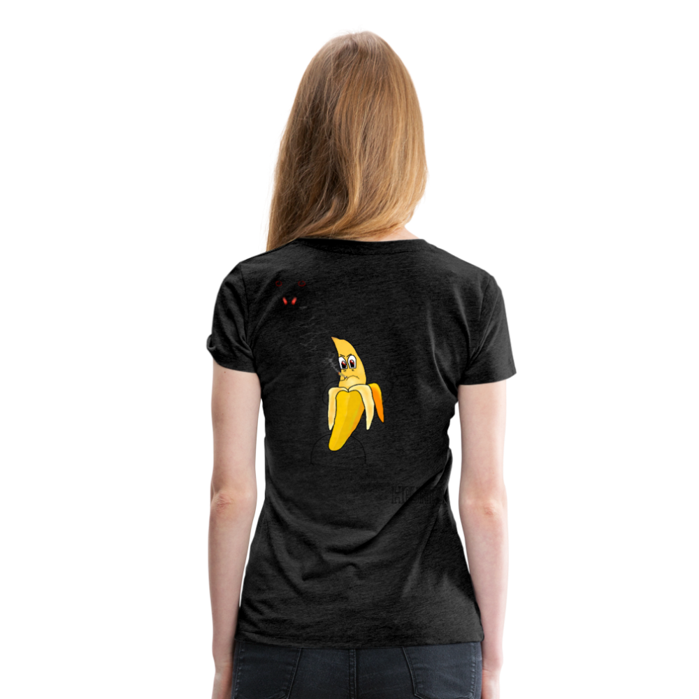 Woman T-Shirt Pissed Bananna - Anthrazit