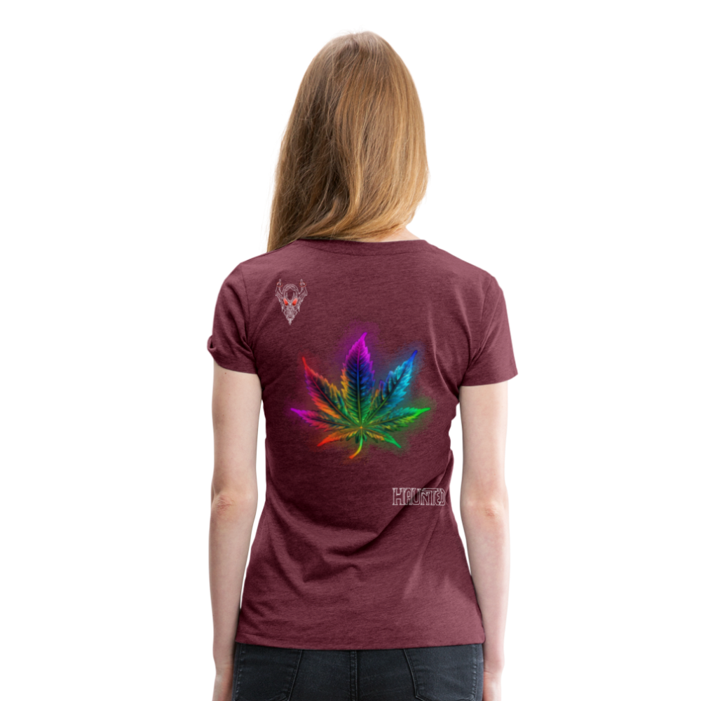 Woman T-Shirt La Bonne Beuh - Bordeauxrot meliert