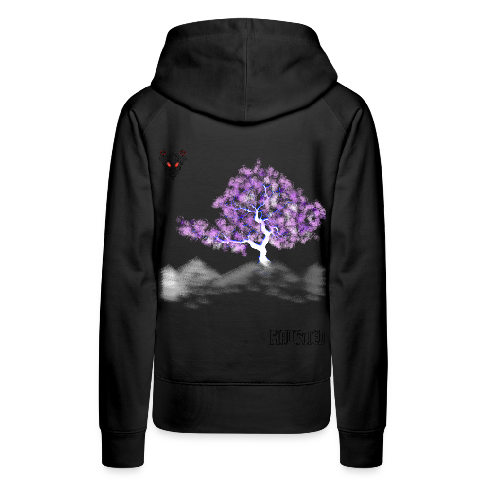 Woman Hoodie Cherry Blossom - Schwarz
