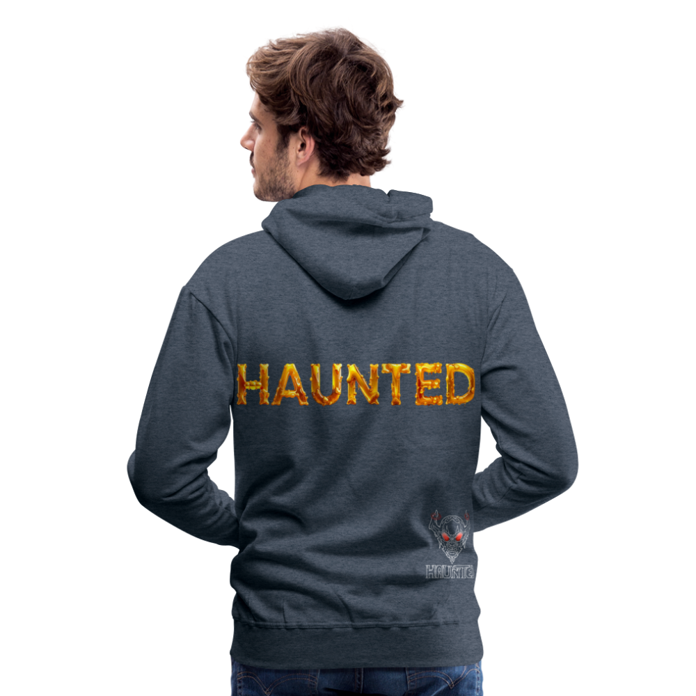 Men Hoodie Golden Nectar Glow - Jeansblau