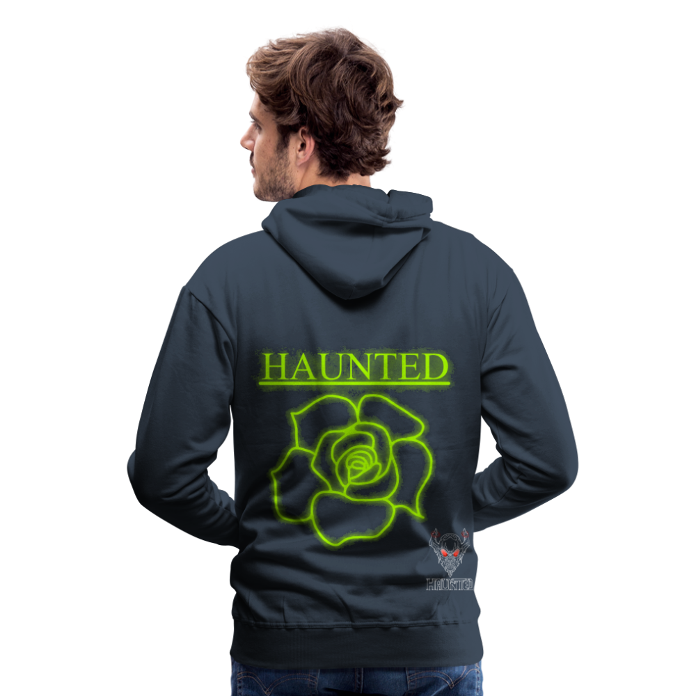 Men Hoodie Poison Neon Rose - Navy