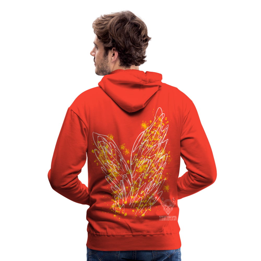 Men Hoodie Yellow Wings - Rot