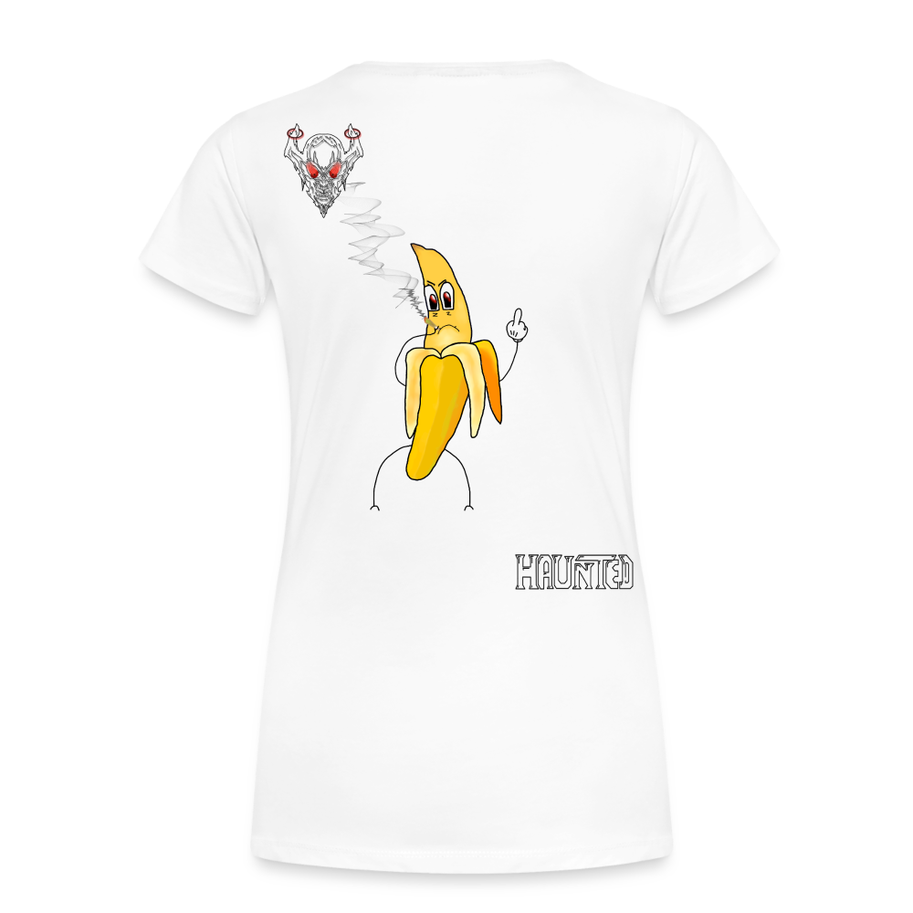 Woman T-Shirt Pissed Bananna - Weiß