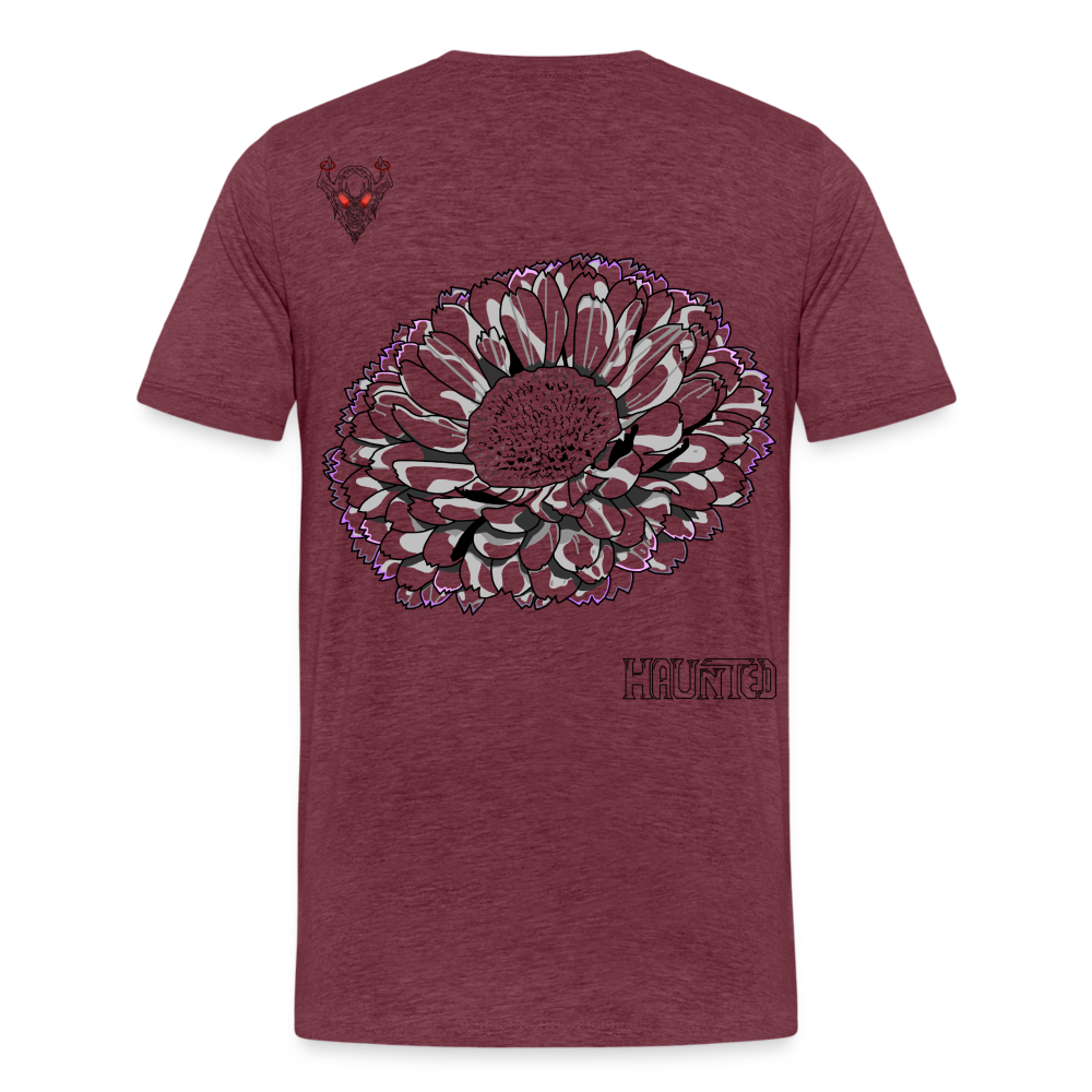 Man T-Shirt Calendula - Bordeauxrot meliert