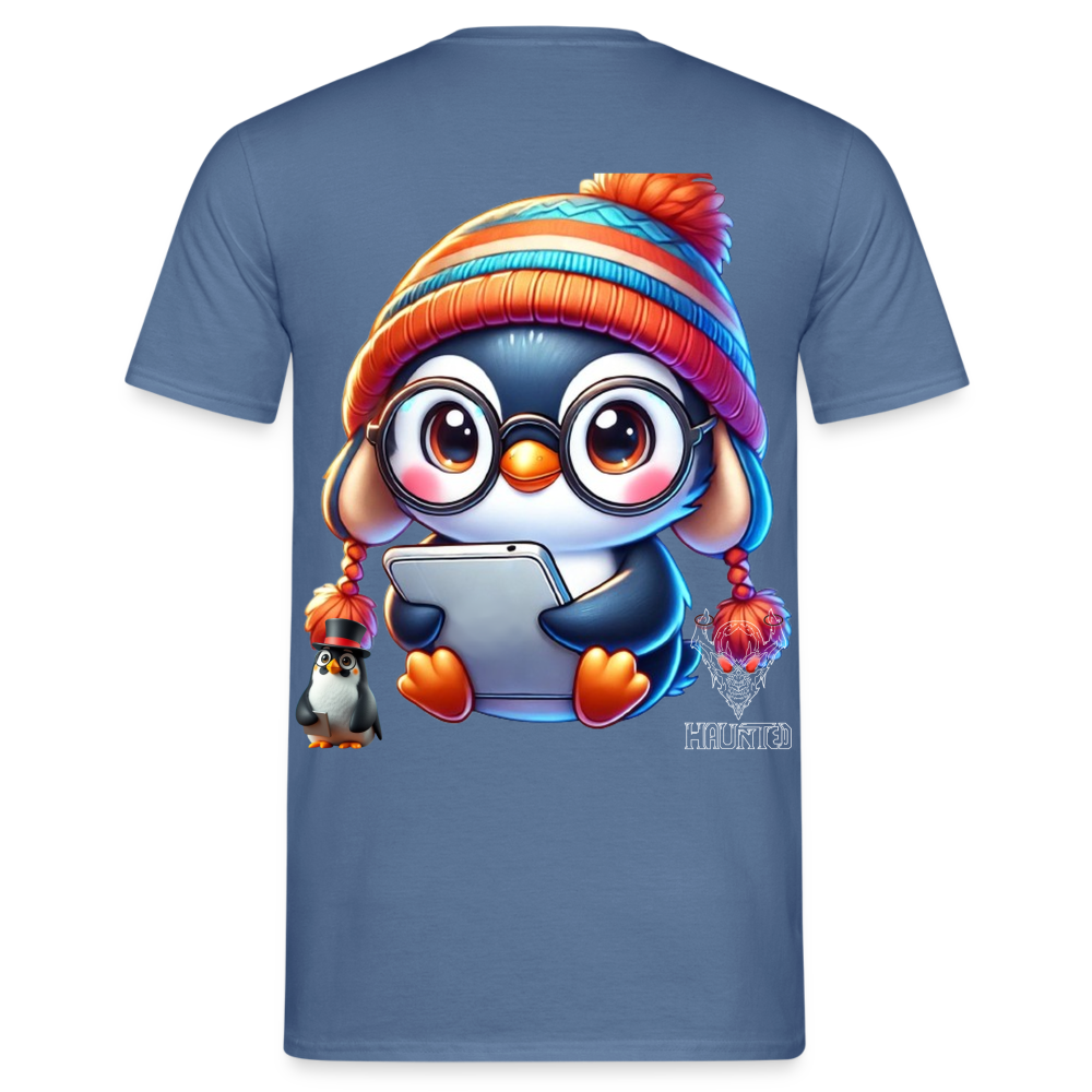 Men T-Shirt KasPenguin with Pad - Taubenblau 