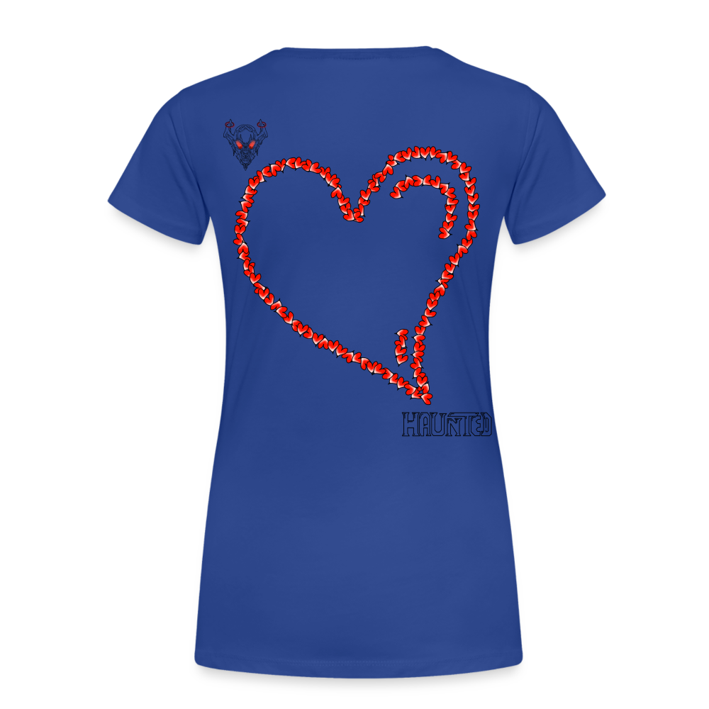 Woman T-Shirt Hearts Dark - Königsblau