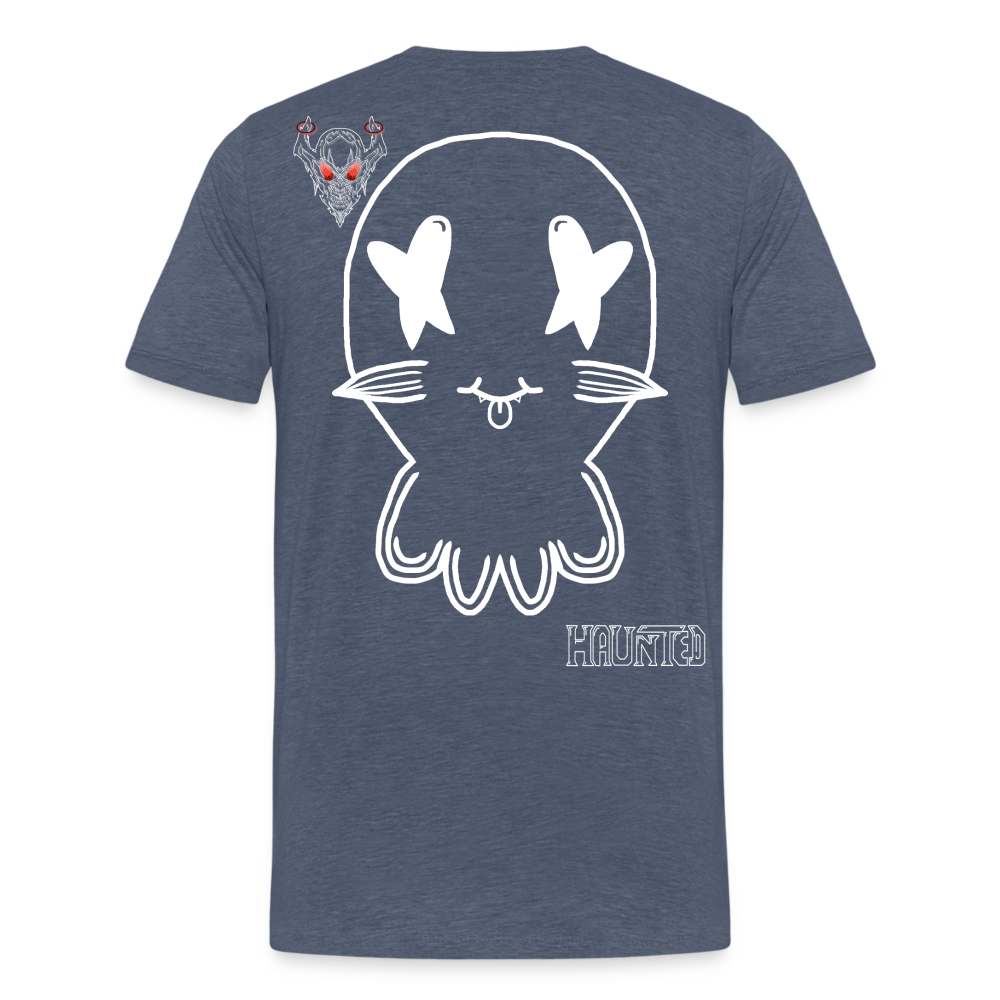 Man T-Shirt Ghost No Doodle Light - Blau meliert