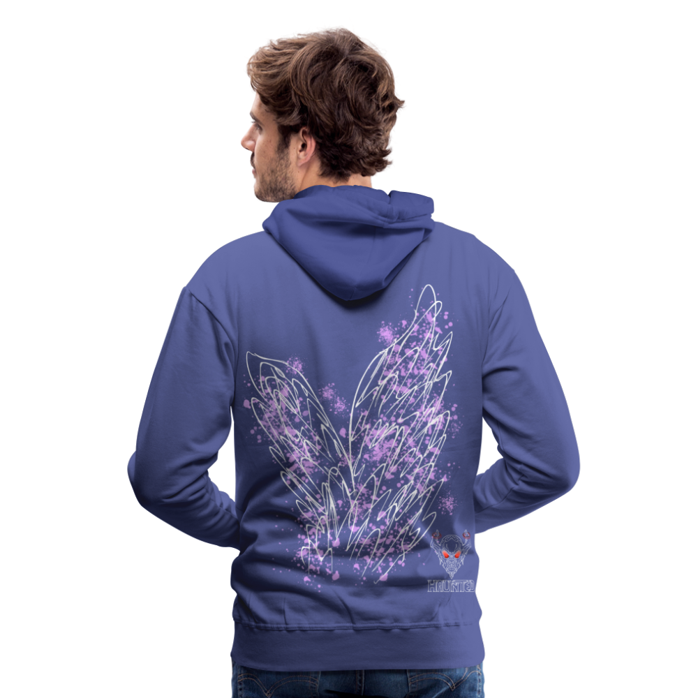 Men Hoodie Light Purple Wings - Königsblau