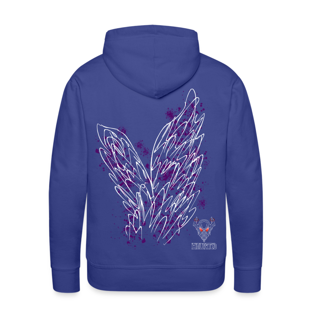 Men Hoodie Purple Wings - Königsblau