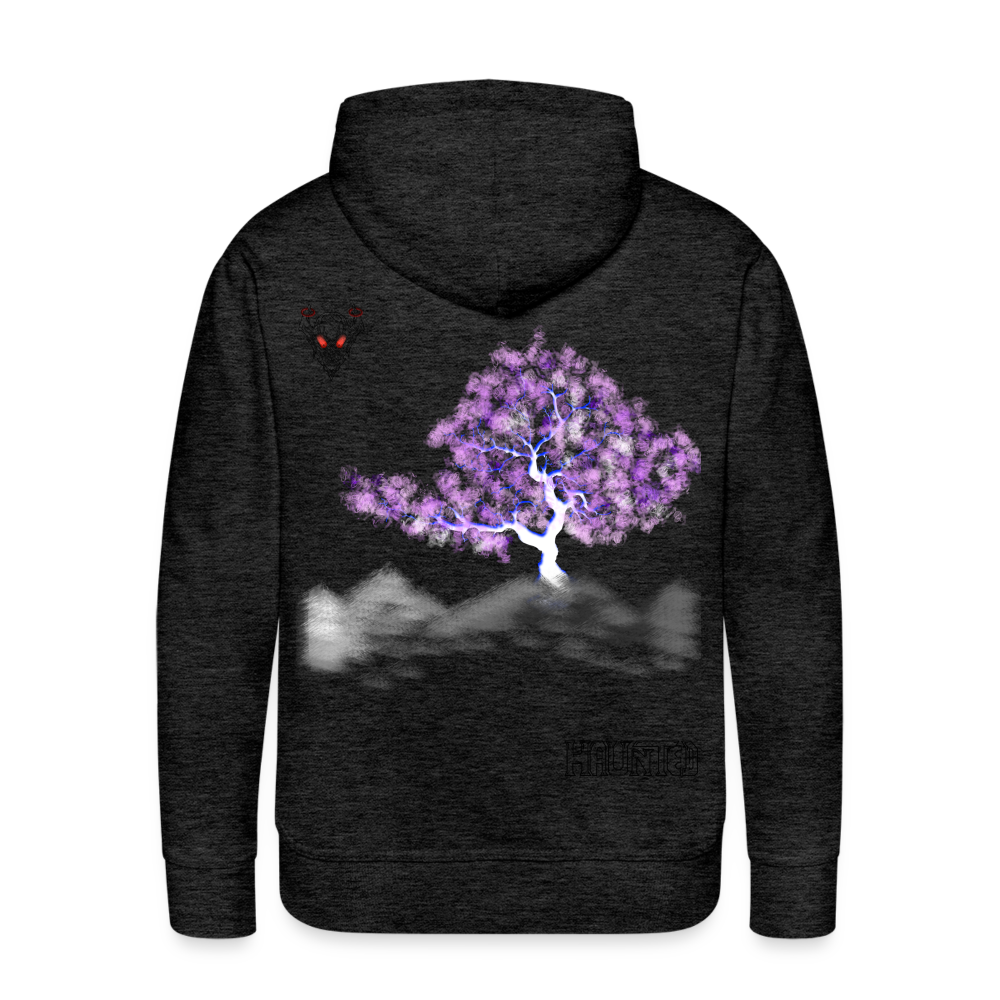Man Hoodie Cherry Blossom - Anthrazit