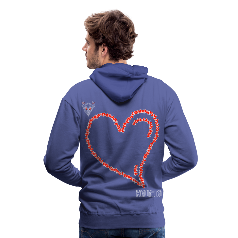 Man Hoodie Hearts Light - Königsblau