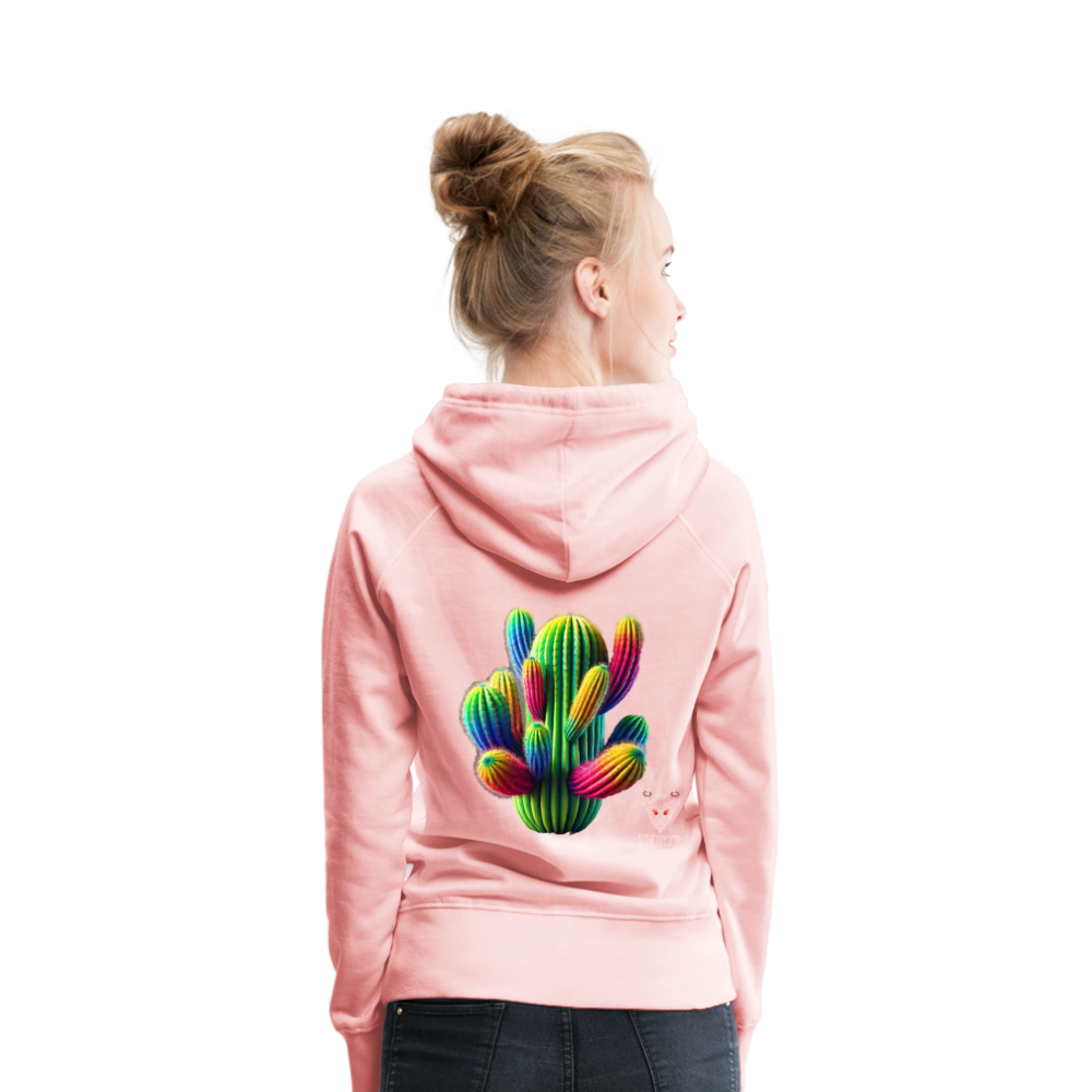 Woman Hoodie Prismatic Cactus Bloom - Kristallrosa