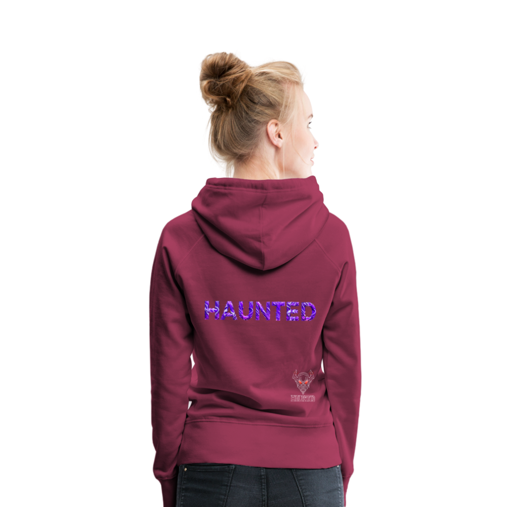Women Hoodie Violet Whispers Essence - Bordeaux