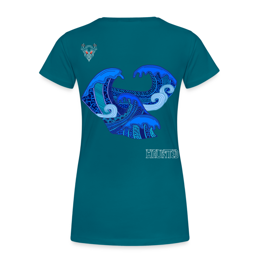 Woman T-Shirt Waves Light - Divablau