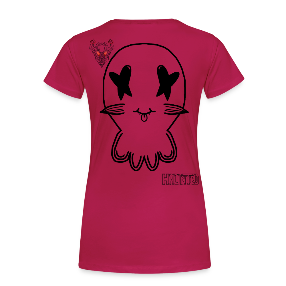 Woman T-Shirt Ghost No Doodle Dark - dunkles Pink