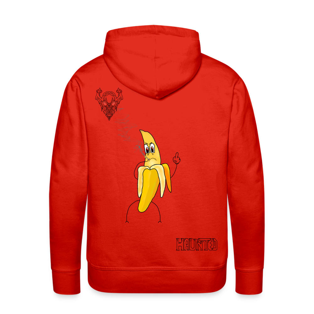 Man Hoodie Pissed Bananna - Rot