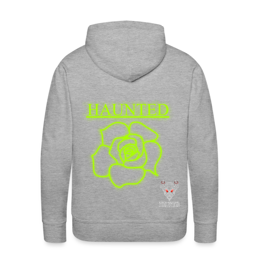 Men Hoodie Poison Neon Rose - Grau meliert