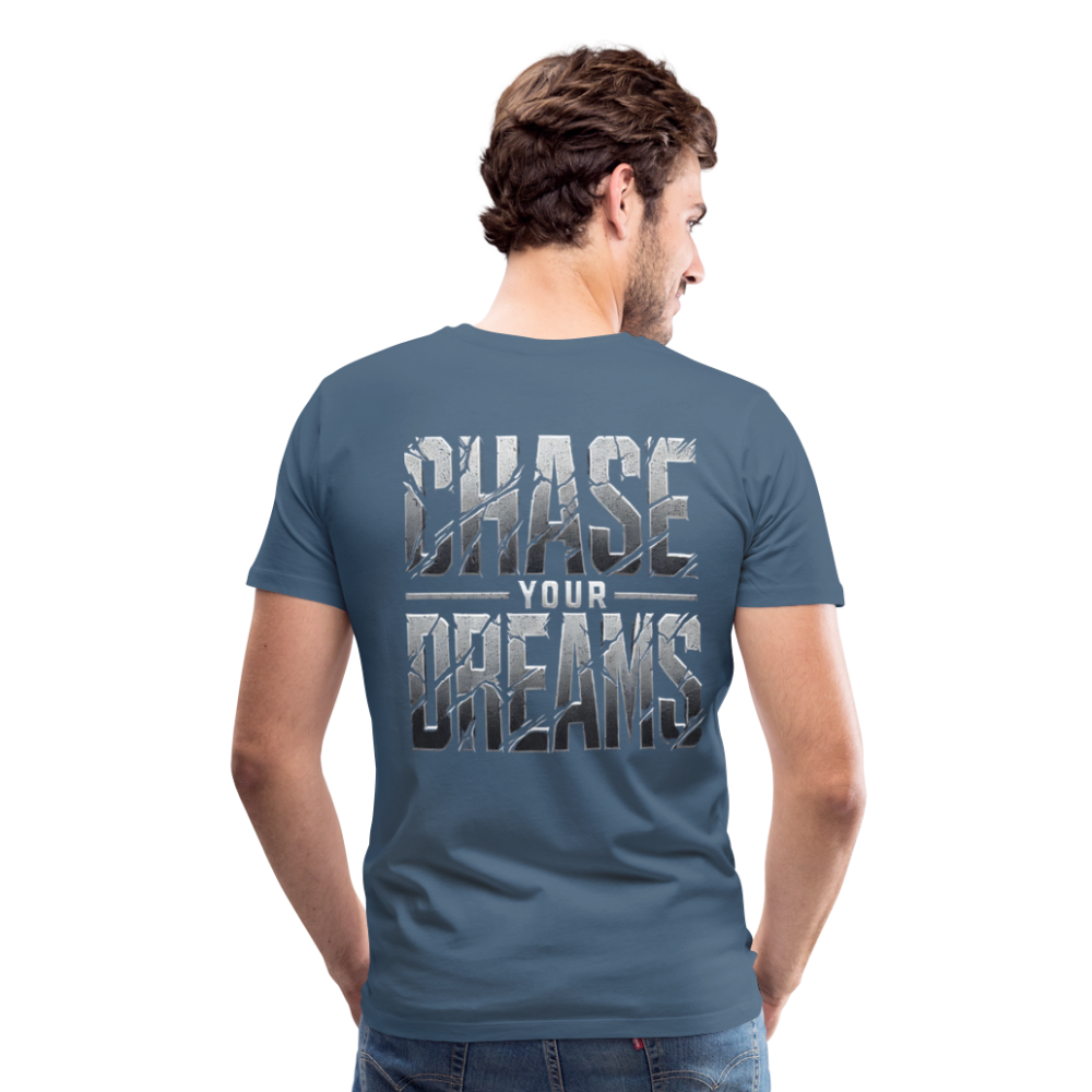 Men T-Shirt Chase Your Dreams - Blaugrau